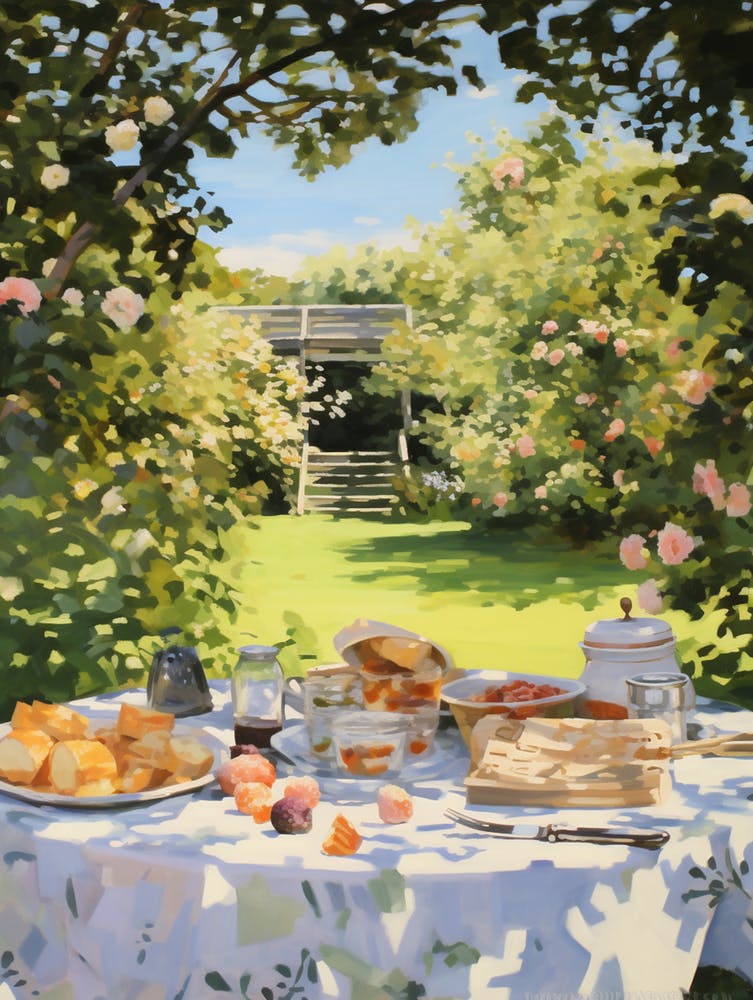 Picnic In The Garden - expressionism