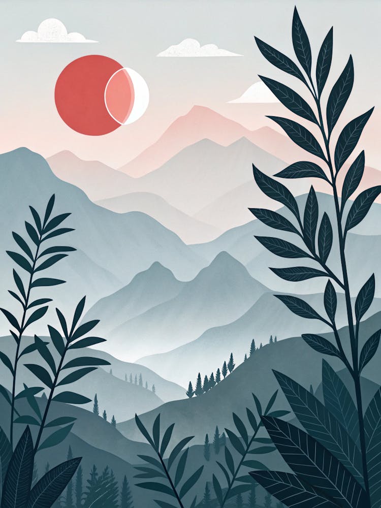 Sunset In The Mountains 37