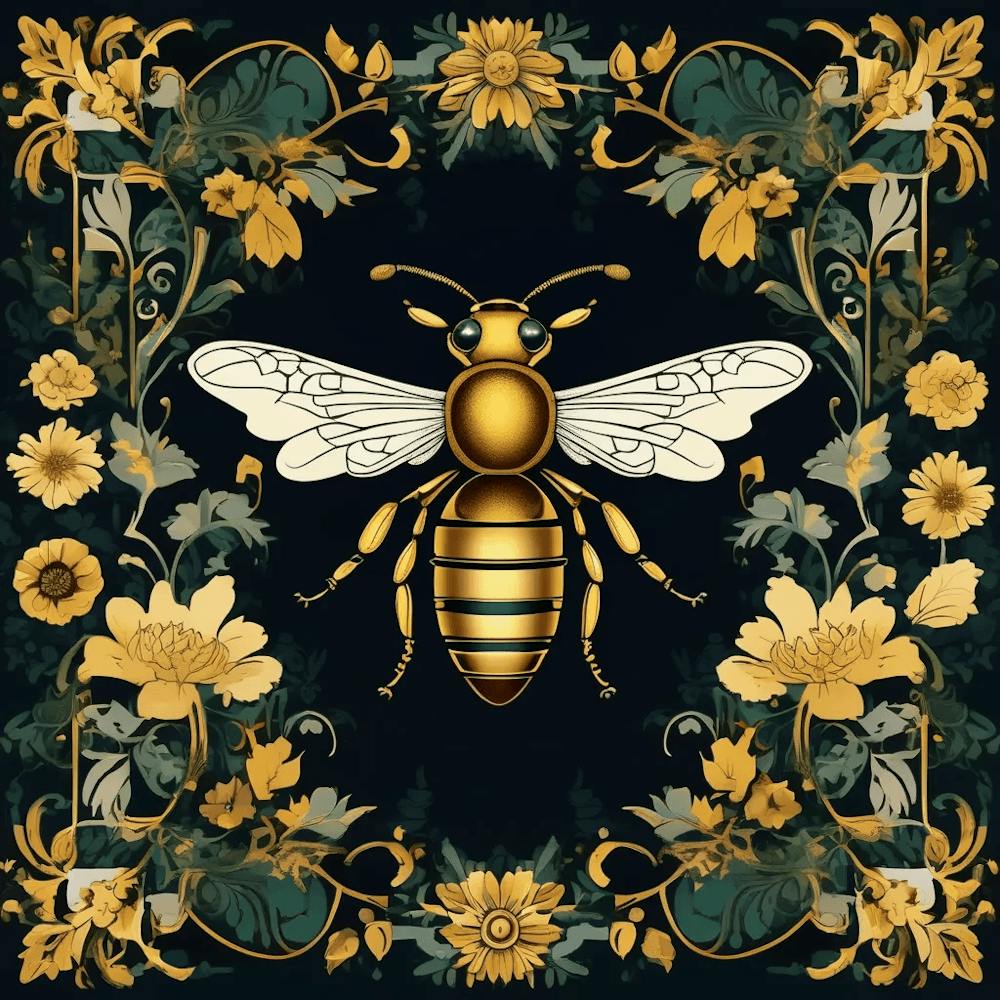 William Morris - Art d'insecte et d'abeille