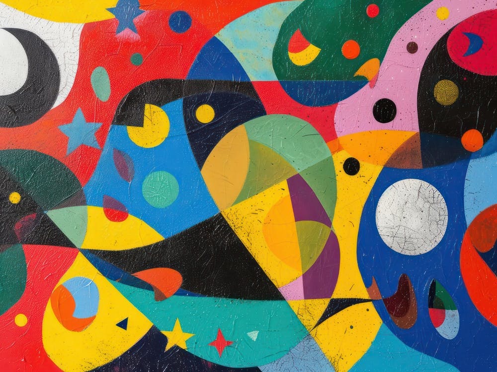 Contemporary Artwork Inspired By Joan Miro 4