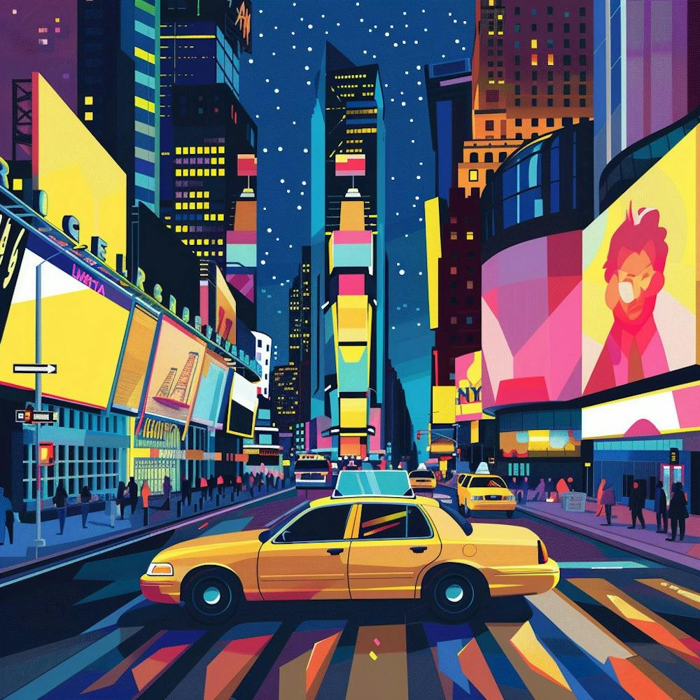 Times Square At Night