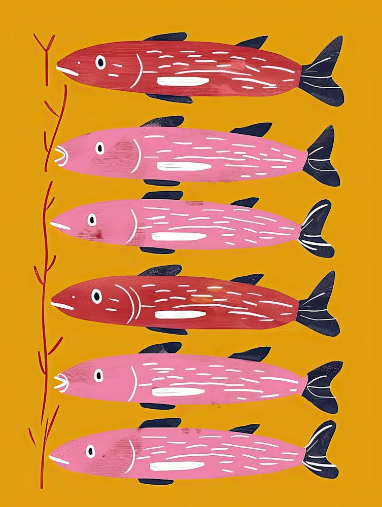 Aquatic Melody Fish Poster