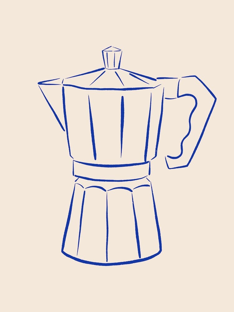 Espresso Moka Pot - Royal Blue