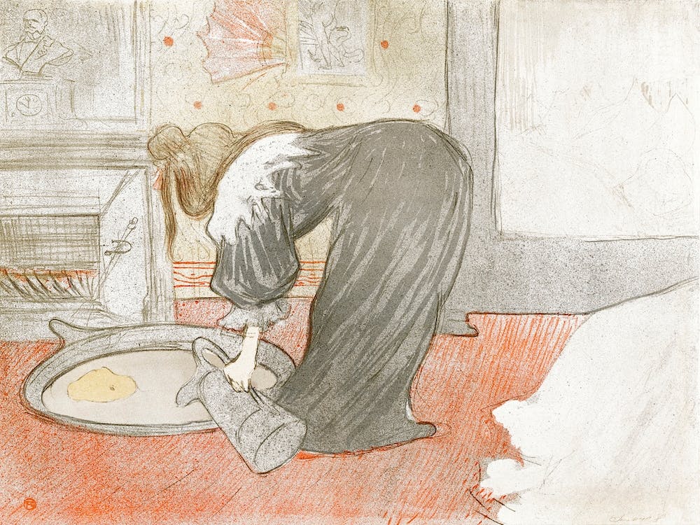 Femme Au Tub (1896) 1, Henri de Toulouse-Lautrec