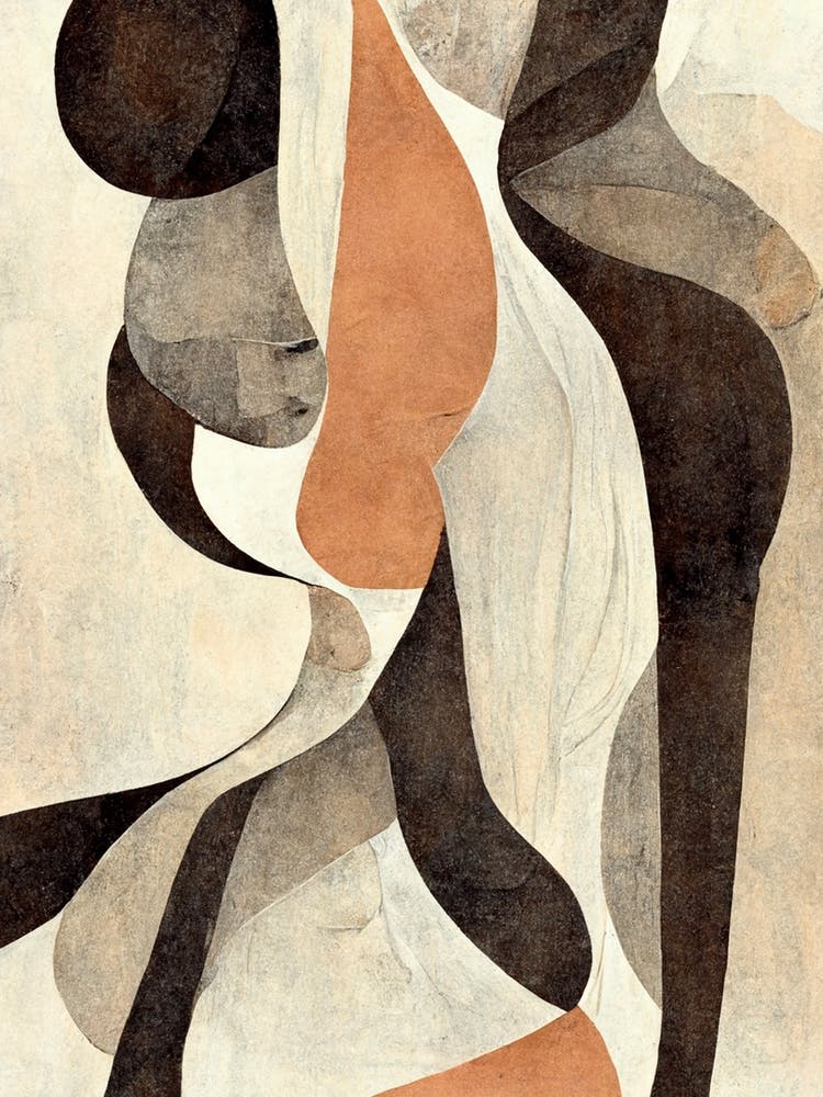 Abstract Figure Earth Tones 3