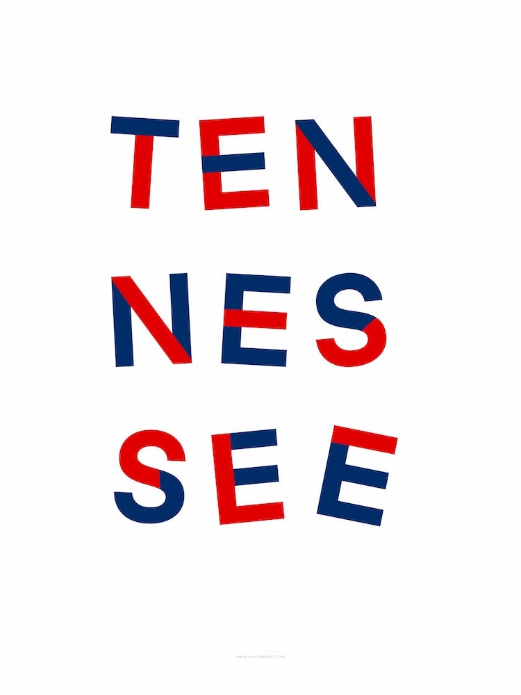 Tennessee State Flag Colours