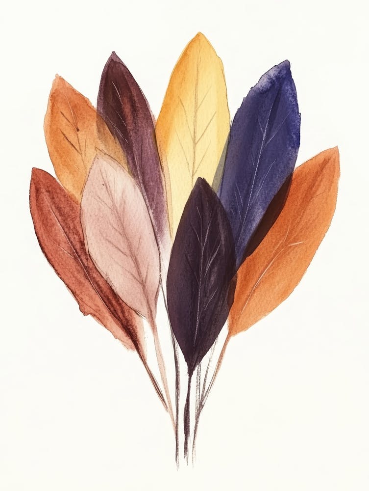 Watercolor Feathers 15