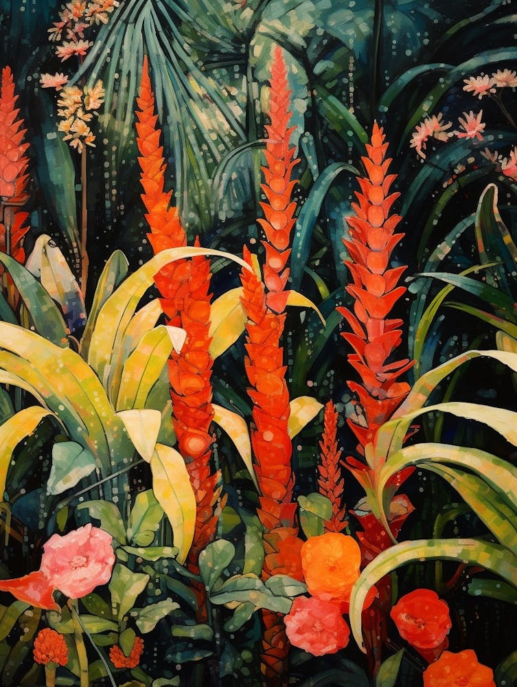 Tropical Plant Painting Snake Plant 1