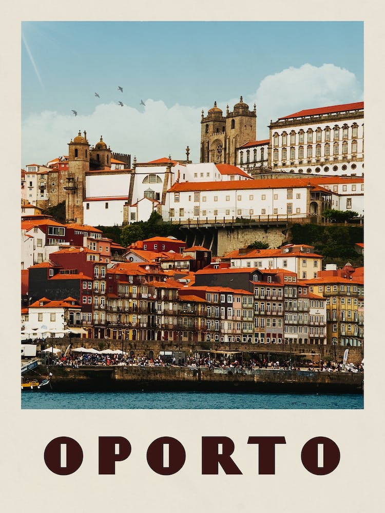 Oporto Portugal Travel Poster