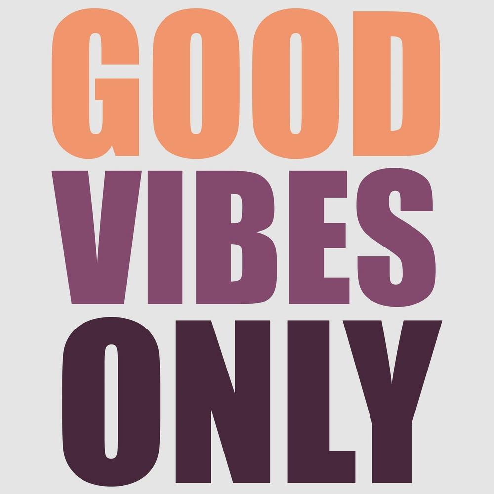 Good Vibes Only Retro Tint Square
