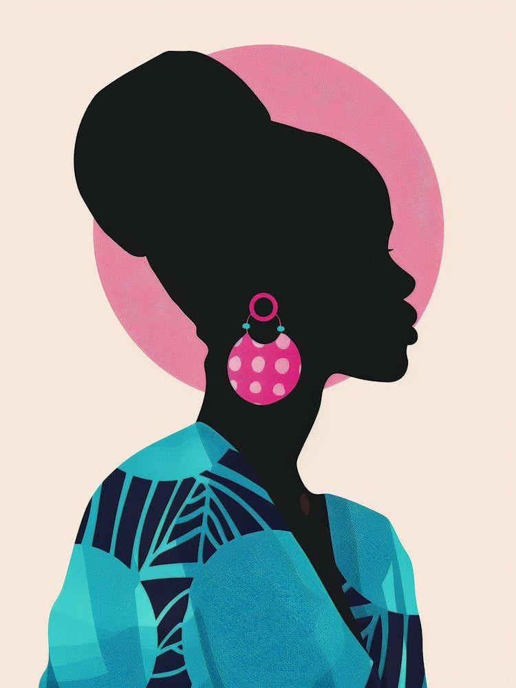Silhouette Of African Woman 19