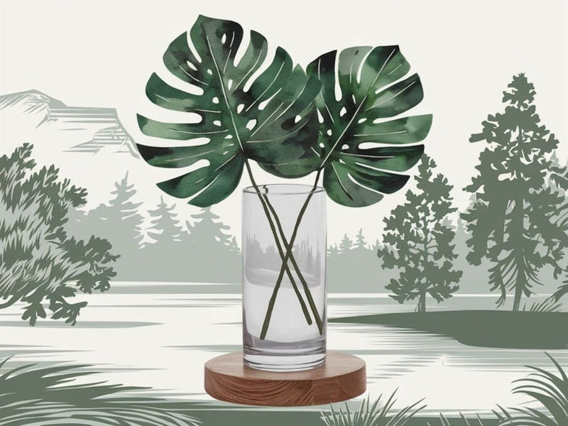 Two Leaves In A Vase
