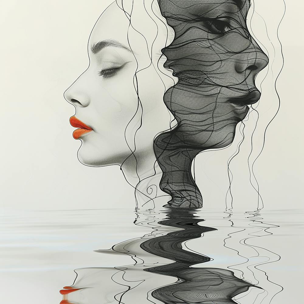 Me and Me - Reflection art, line art, city wall art, colorful wall art, home decor, minimal art, modern wall art, wall art, wall decoration, wall print colourful wall art, decor wall art, digital art, digital art download, interior wall art, downloadable art, eclectic wall, fantasy wall art, home decoration, home decor wall, printable art, printable wall art, wall art prints, artistic expression, contemporary, modern art print,