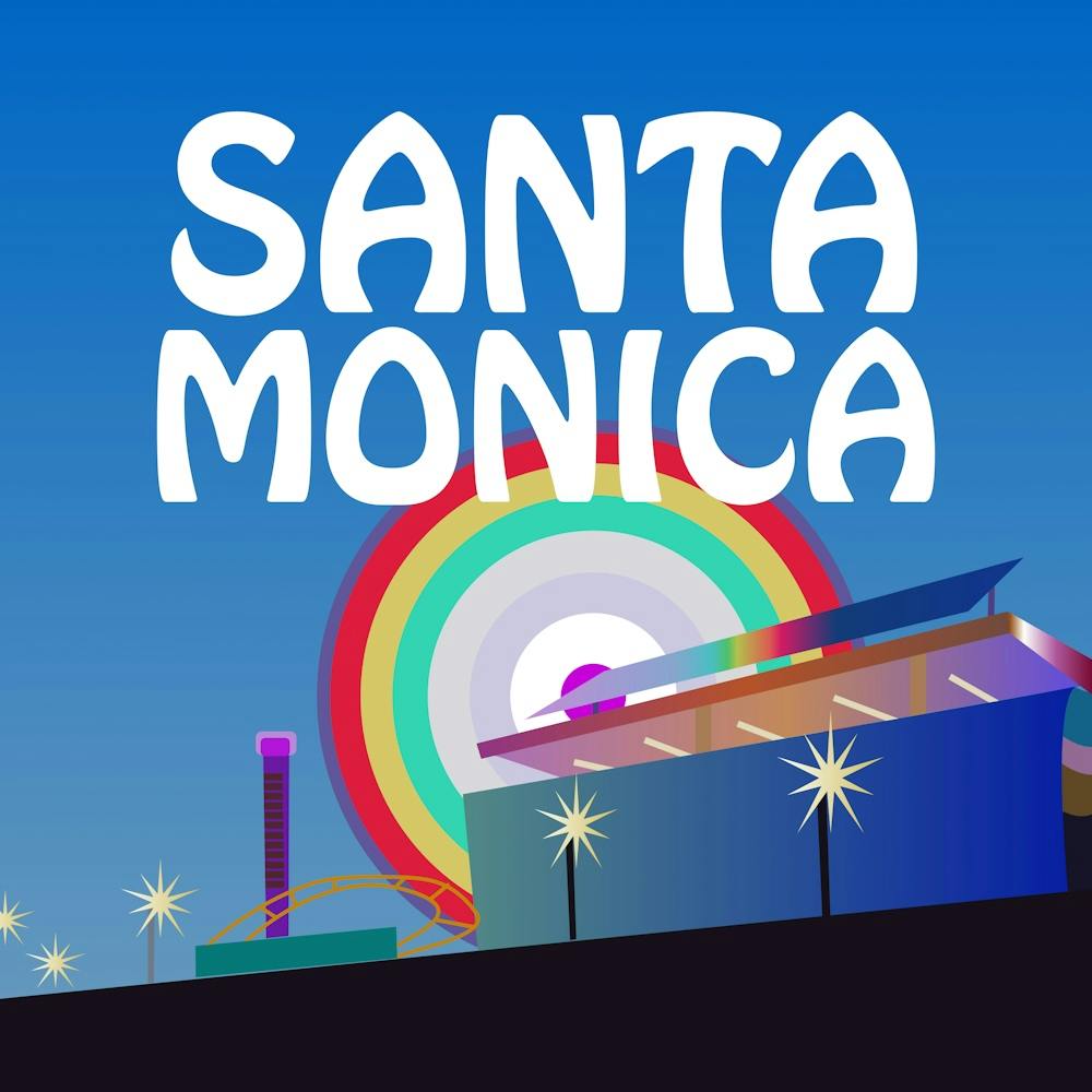 Santa Monica Bold Illustration