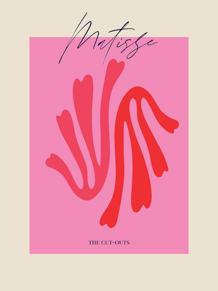 Pink Matisse Inspired Flower