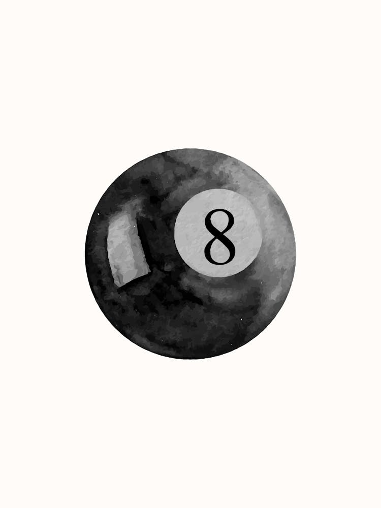 8 Ball Billiard Poster Art Print by House of Saturn – Fy!