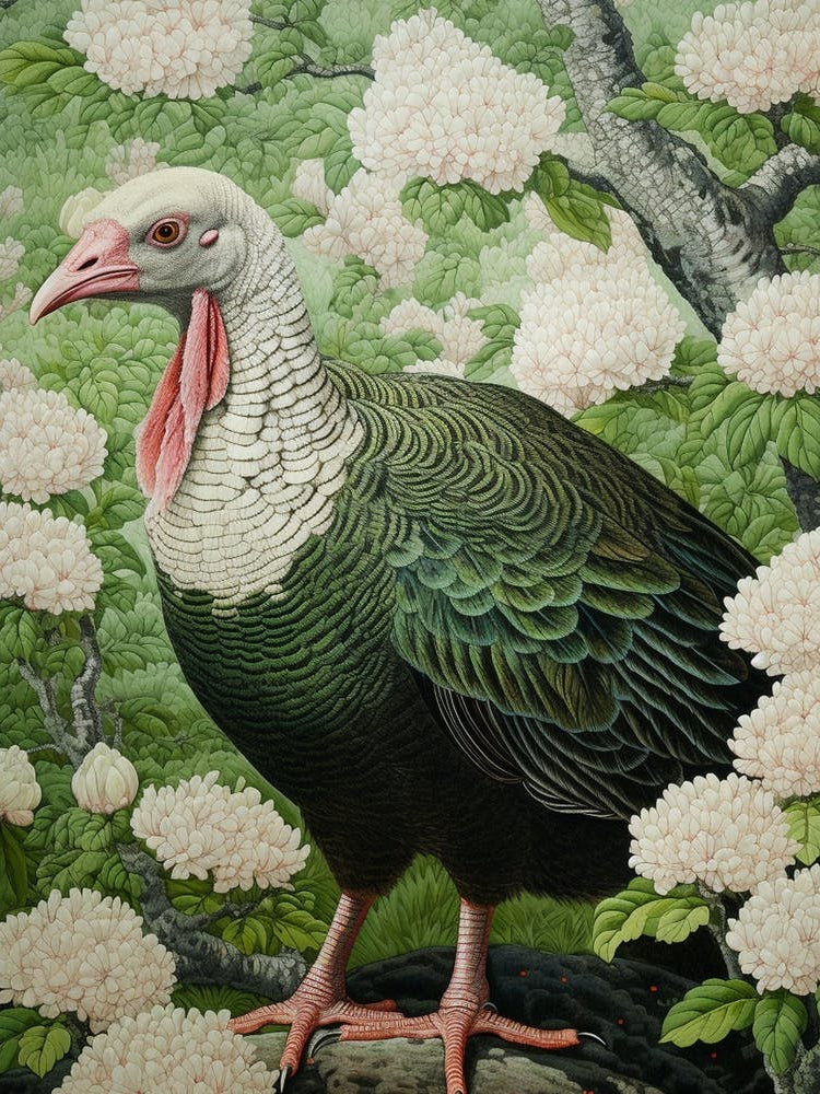 Ohara Koson Inspired Bird Painting Turkey 5