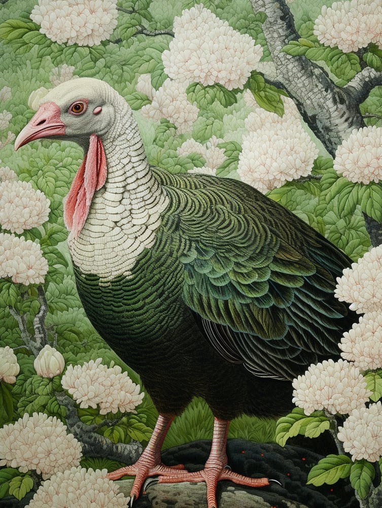 Ohara Koson Inspired Bird Painting Turkey 5