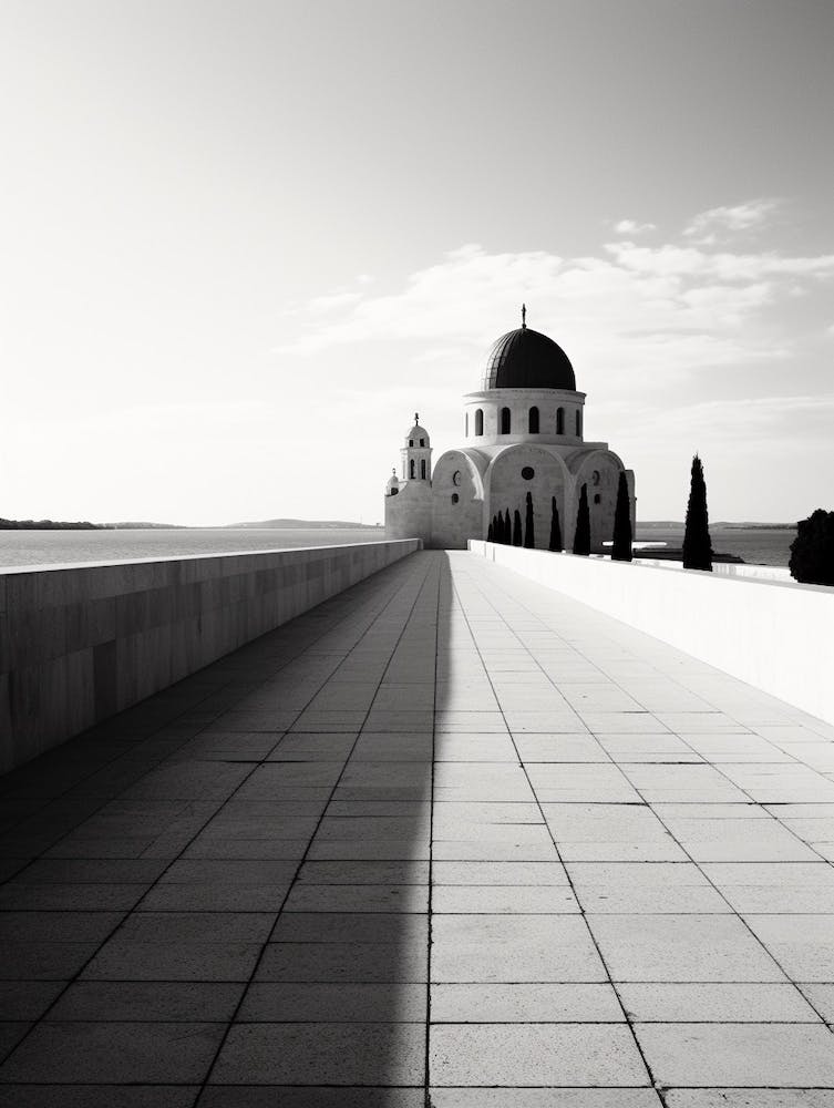 Zadar, Croatia, Black And White Old Photo 2