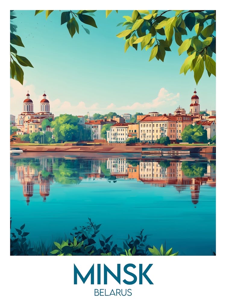 Affiche de voyage Minsk