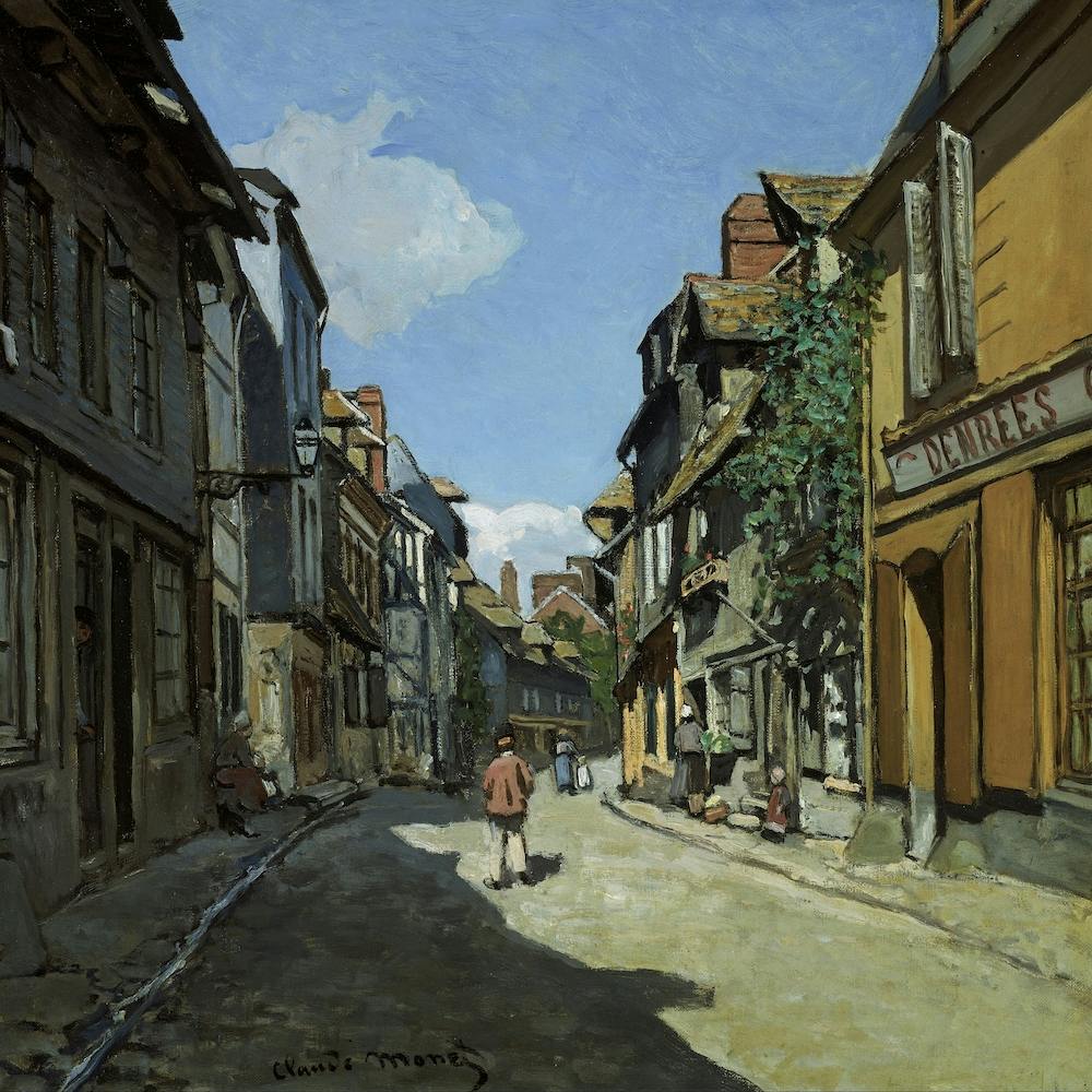 Rue De La Bavole, Honfleur, Claude Monet