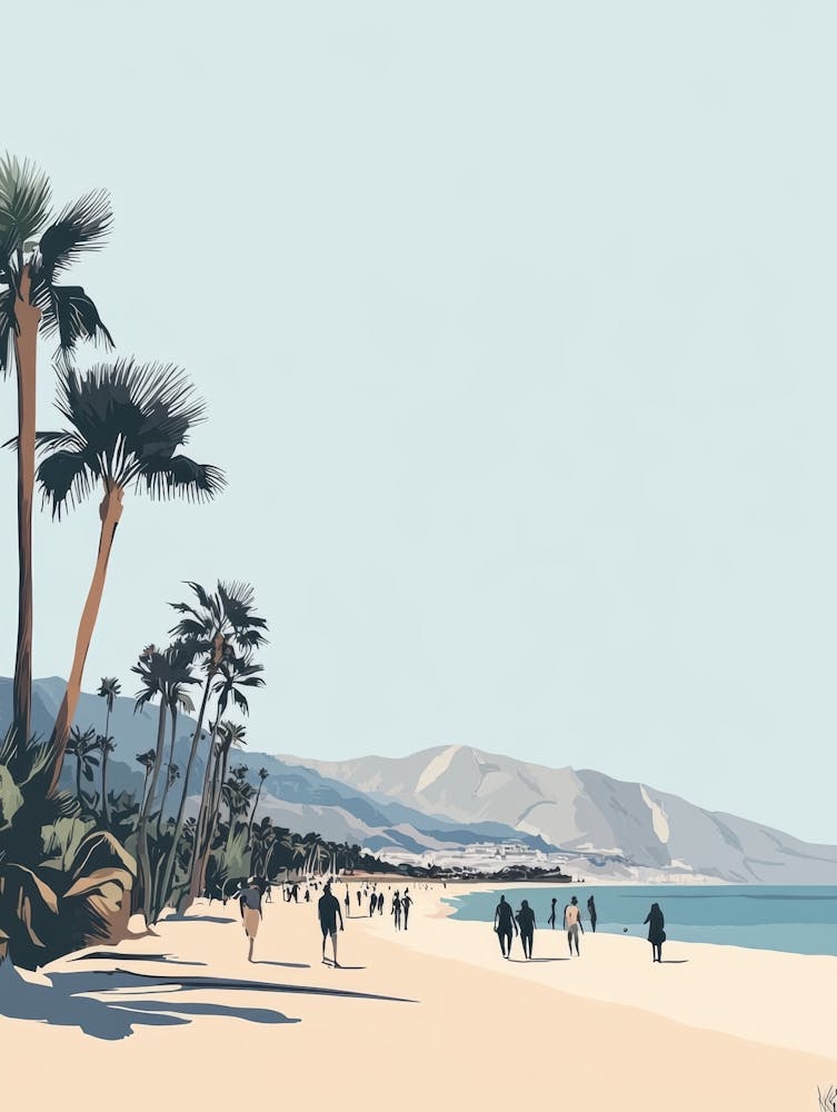 Palm Trees On The Beach 1
