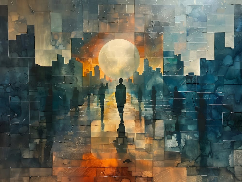 Cityscape And Solitude, Cubism
