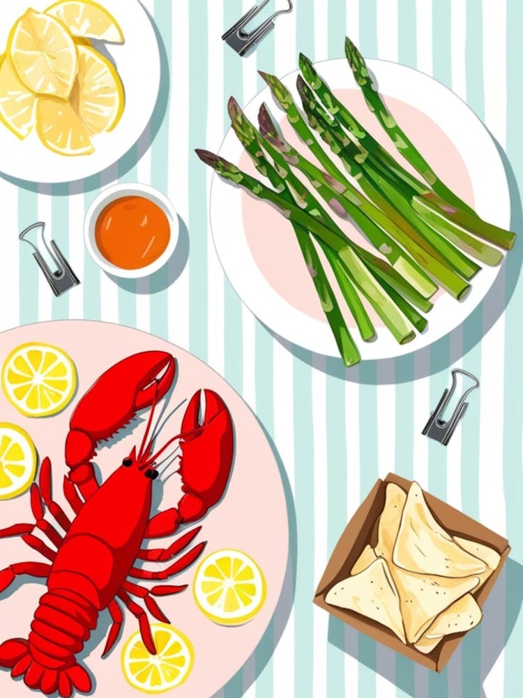 Lobster And Asparagus 4