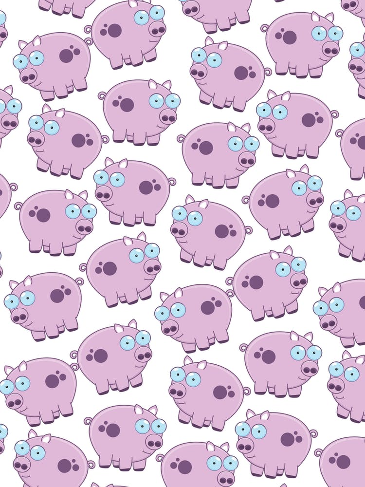 Pink Pigs pattern
