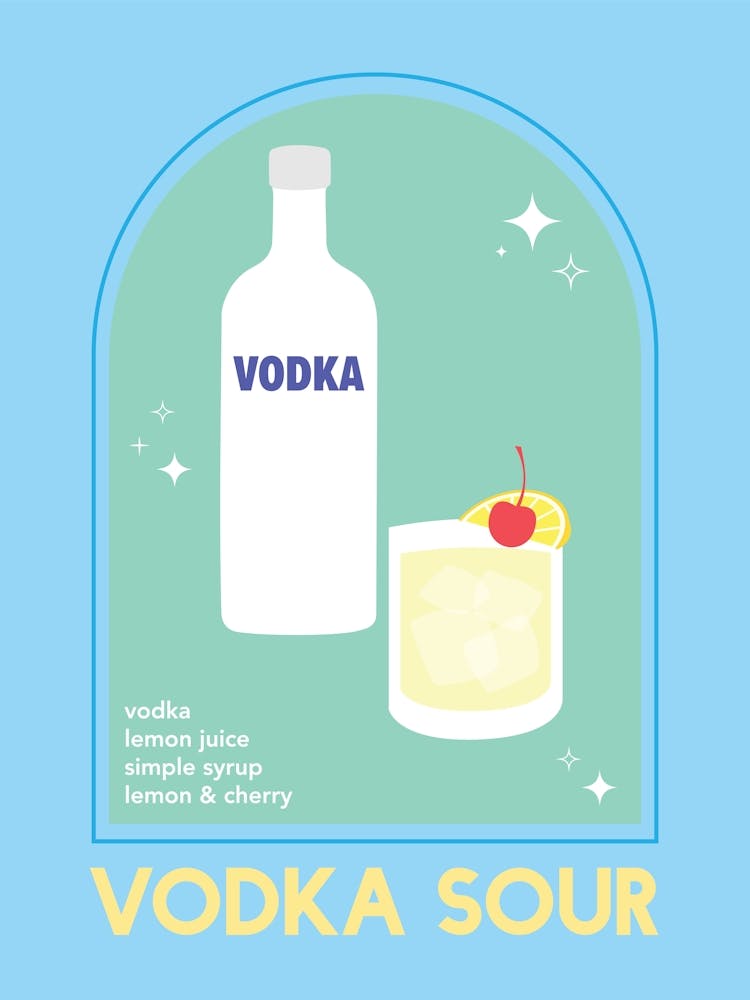 Cocktail Vodka Sour