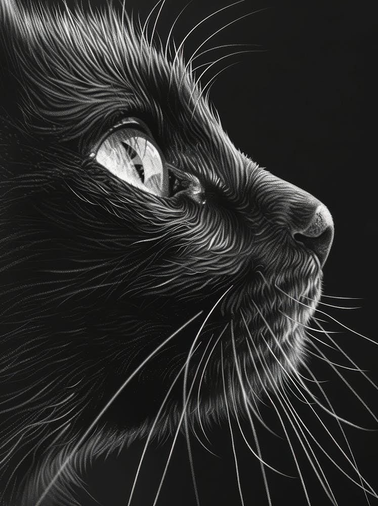 Black Cat Portrait