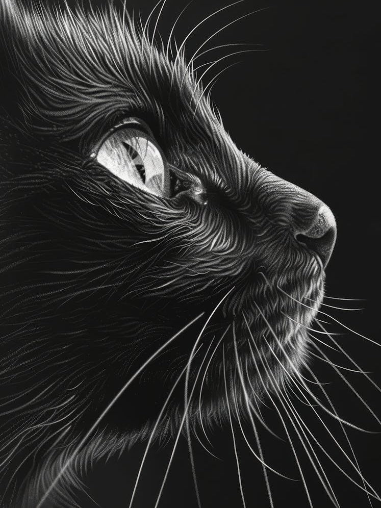 Black Cat Portrait