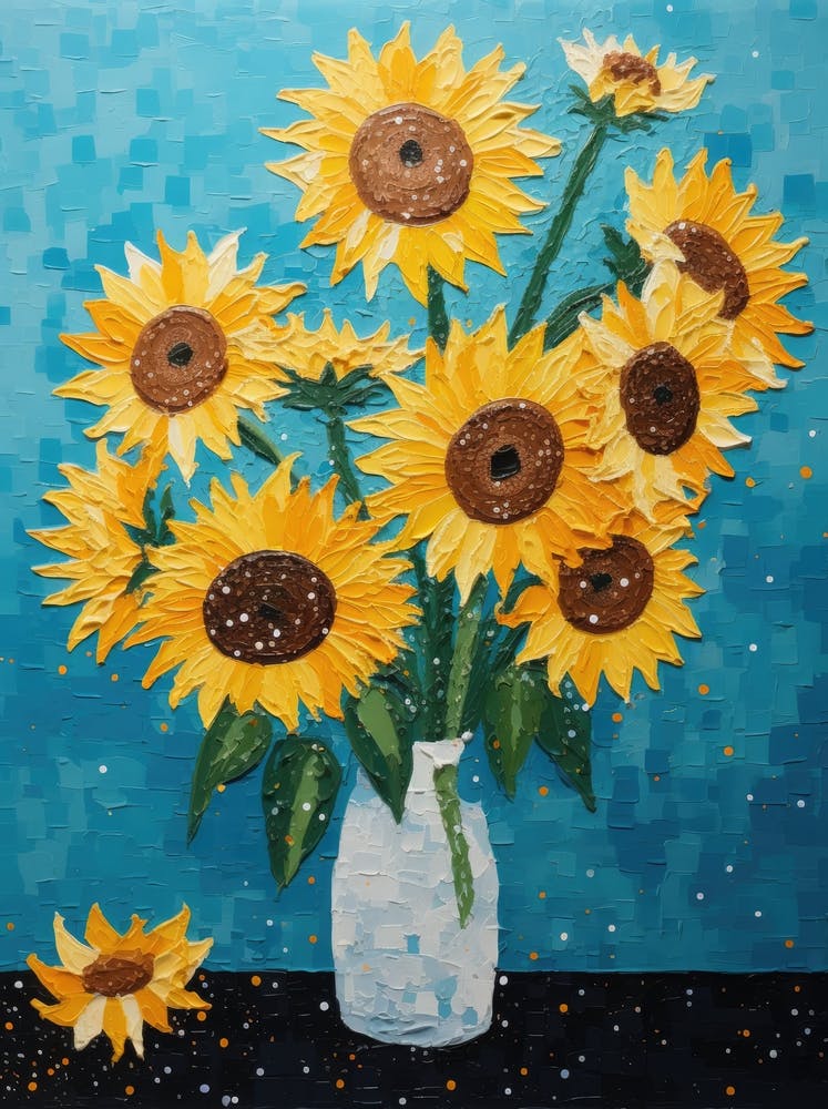 Sunflowers In A Vase 10