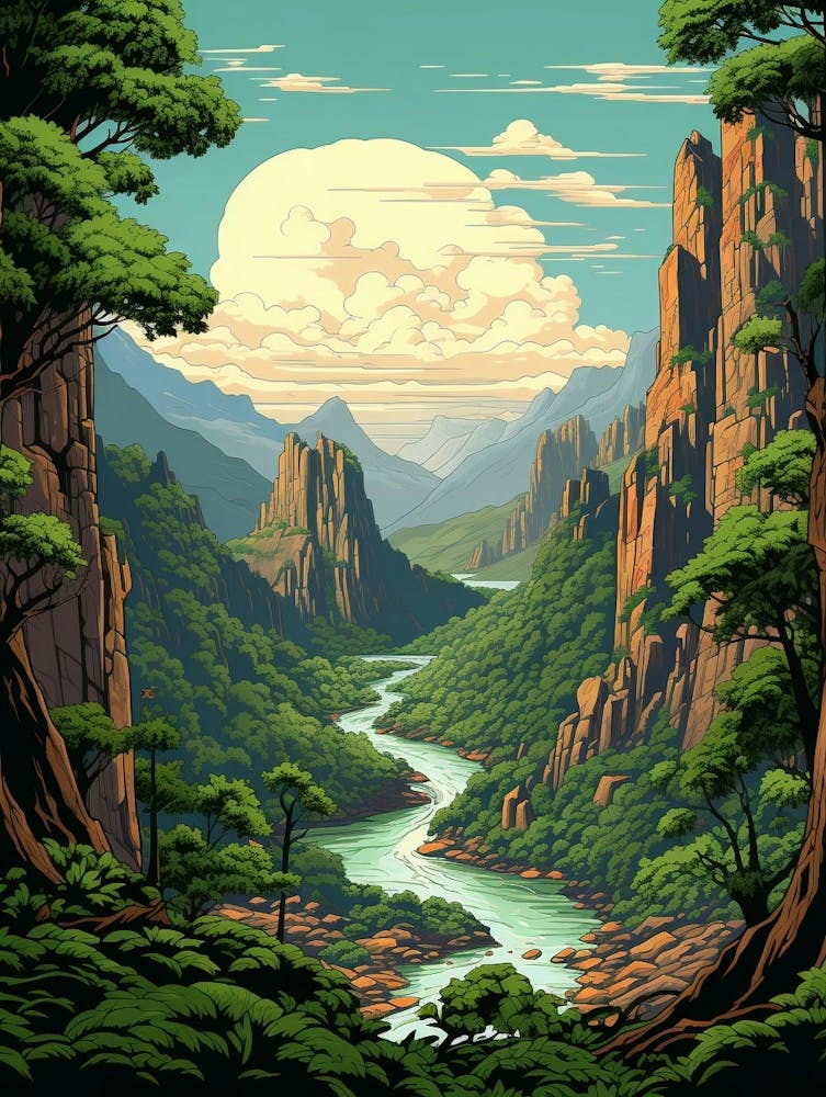 Lope National Park Pixel Art 3
