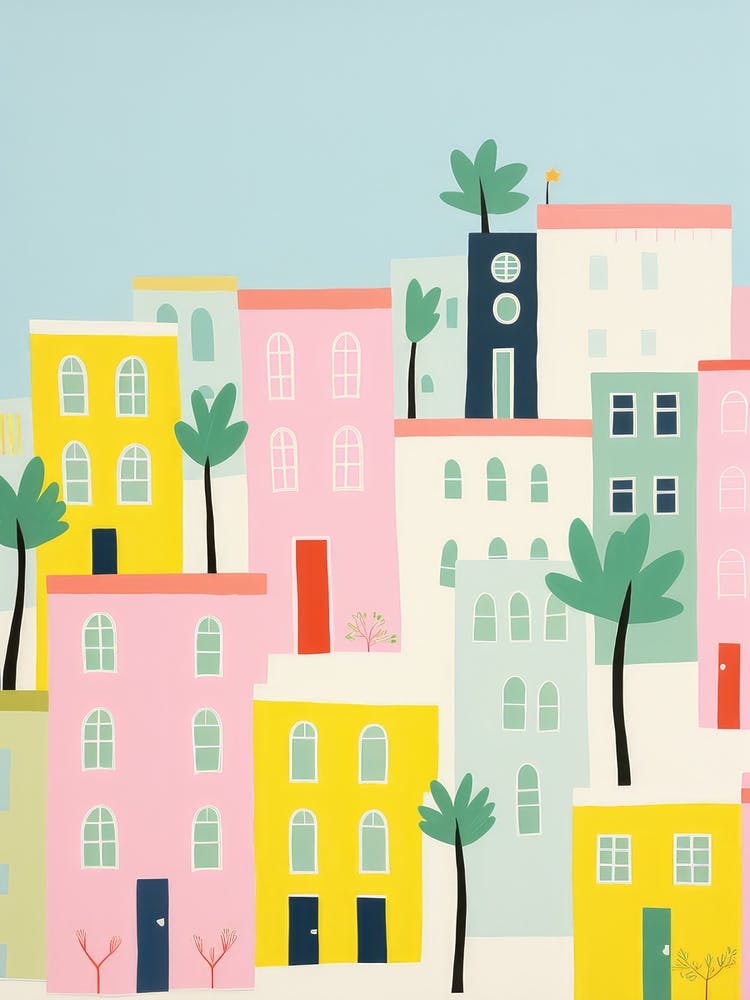 Lisbon, Portugal Colourful View 2