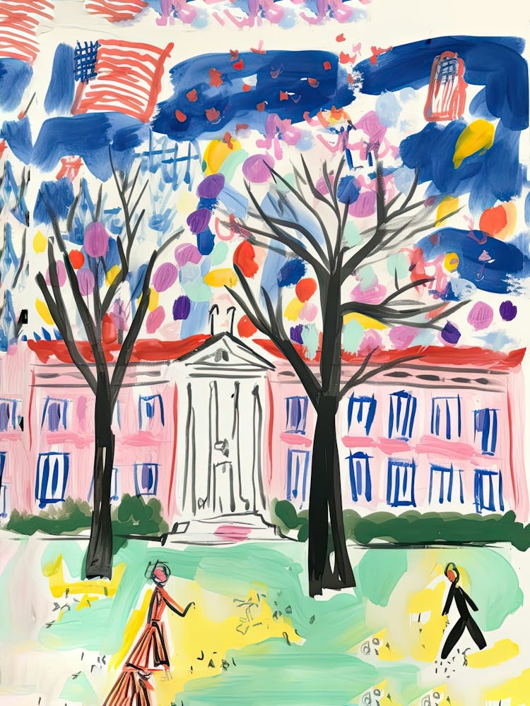 Washington, Dreamy Storybook Illustration 3