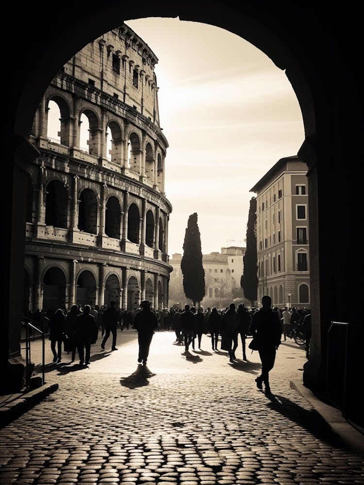 Rome Italy Mediterranean Black And White Photography Analogue 3