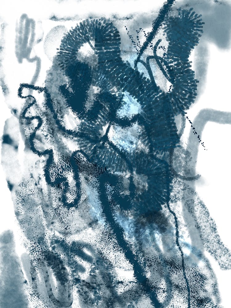 Abstract Blue