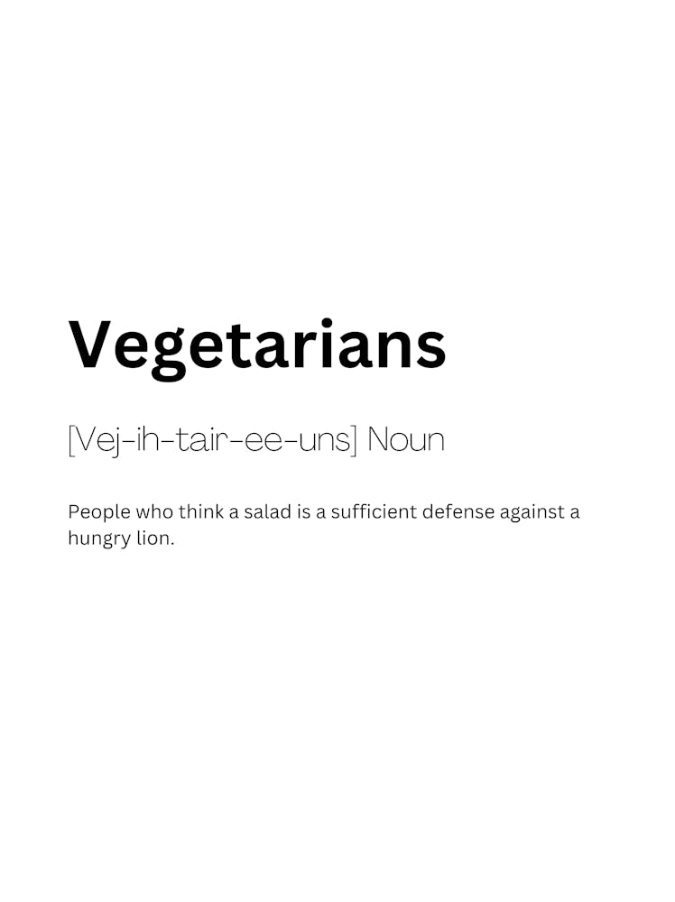 Vegetarians Definition Meaning