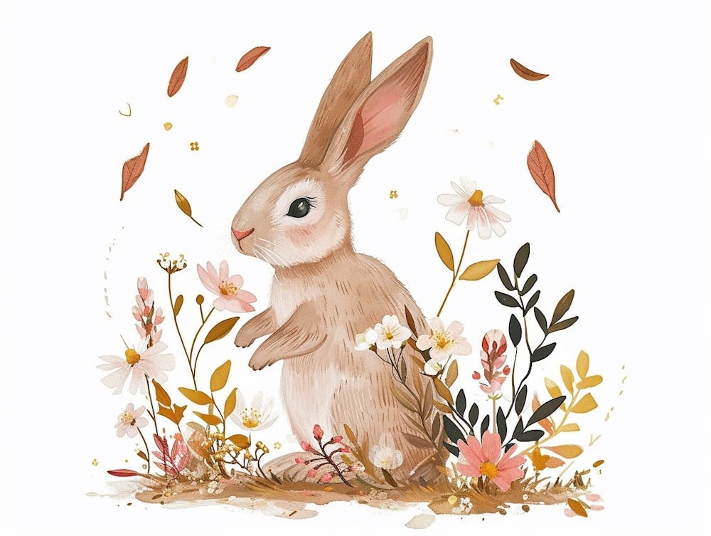 Little Floral Rabbit 3