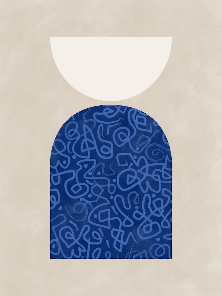 Geometric Shapes & Lines Poster No.2