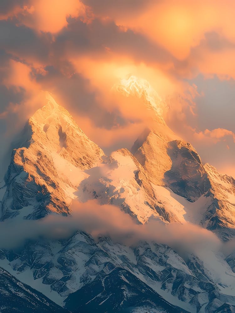 Sunrise Over Grand Teton