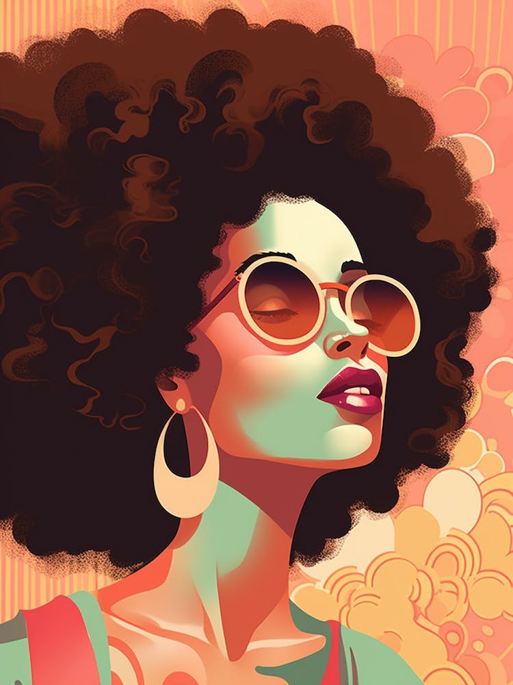 Retro Portrait With Sunglasses 