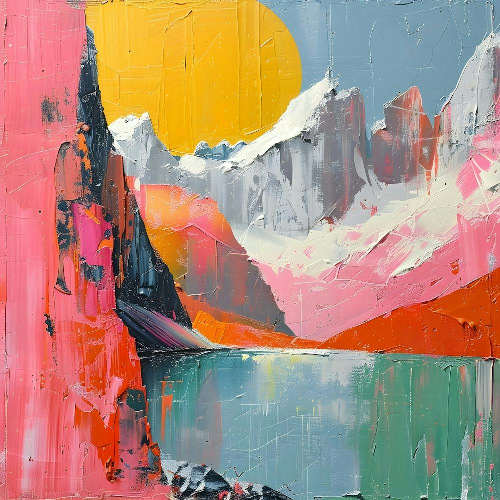 Mountain Landscape, Abstract Expressionism, Minimalism, and Neo-Dada