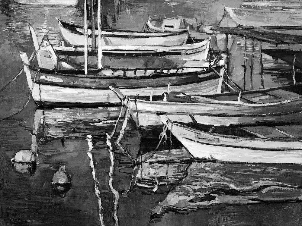 Boats In The Harbor 1