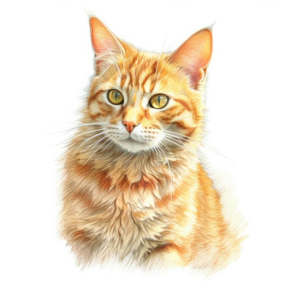 Mandarin Cat Portrait 1
