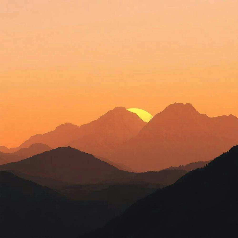 Sunrise Over Mountains 3
