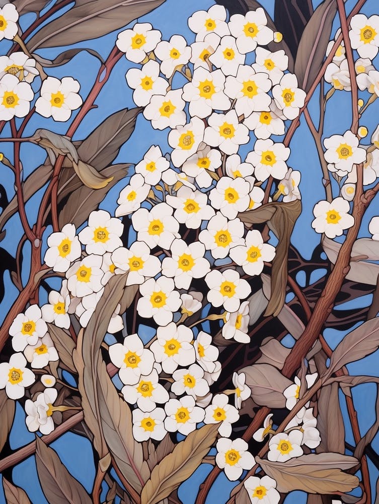 Forget Me Not 3 Flower Painting