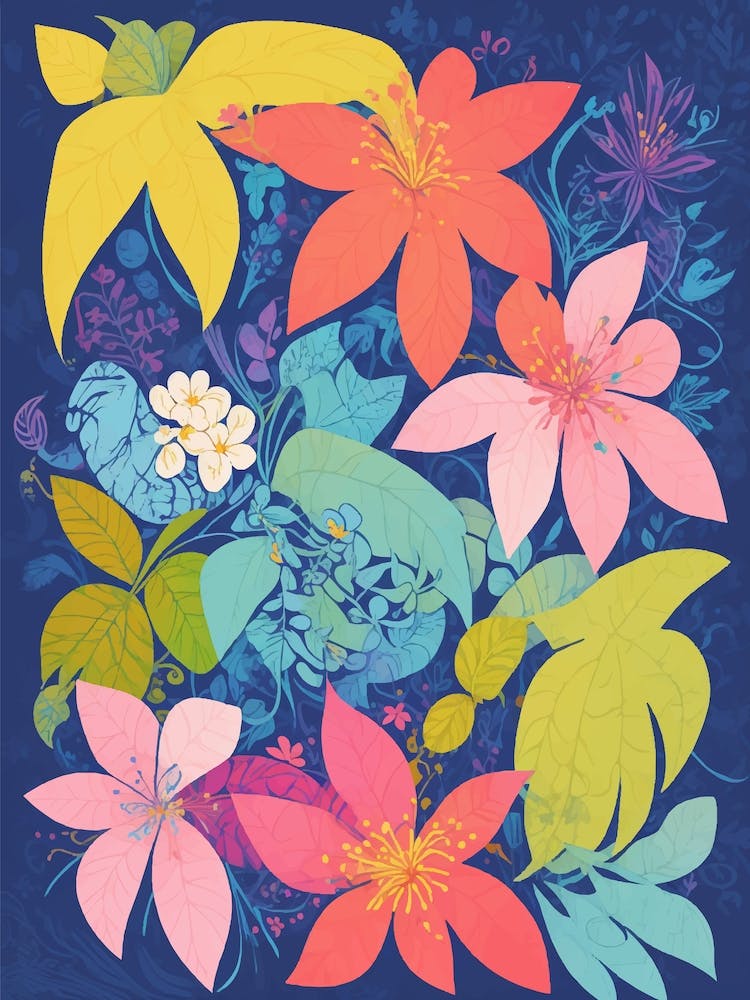 Colorful floral