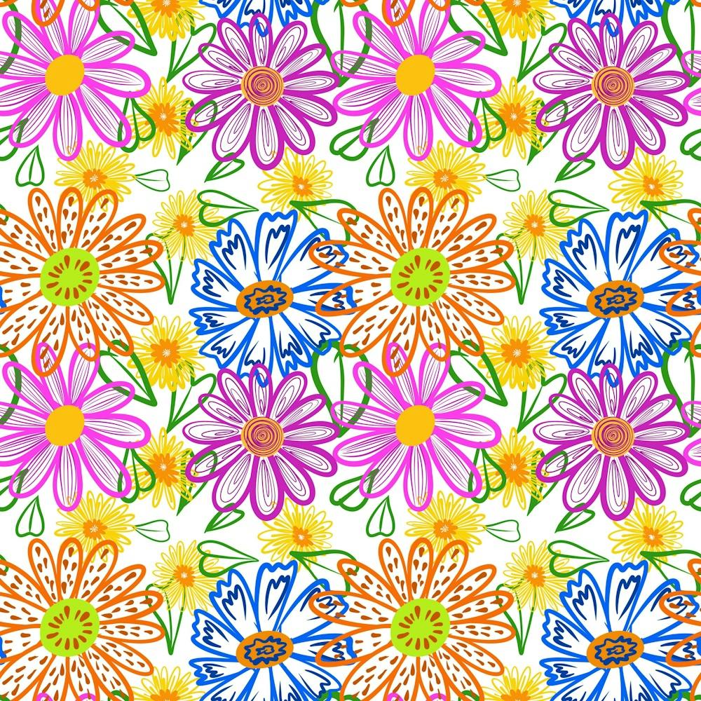 Bloom Flora Pattern Printing